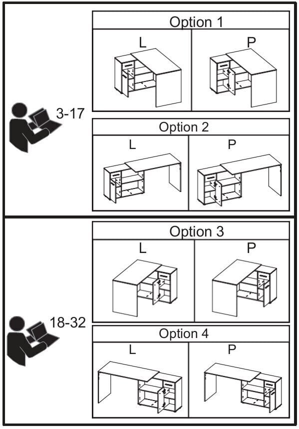 Rakstāmgalds Adrk Furniture Saulo, balts/pelēks цена и информация | Datorgaldi, rakstāmgaldi, biroja galdi | 220.lv