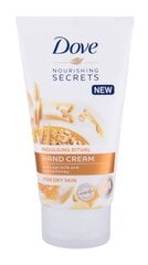 Крем для рук с овсяным молоком и медом Dove Nourishing Secrets 75 мл цена и информация | Кремы, лосьоны для тела | 220.lv