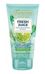 Мицеллярный очищающий гель для лица - скраб Bielenda Fresh Juice lemon 150 г цена и информация | Средства для очищения лица | 220.lv