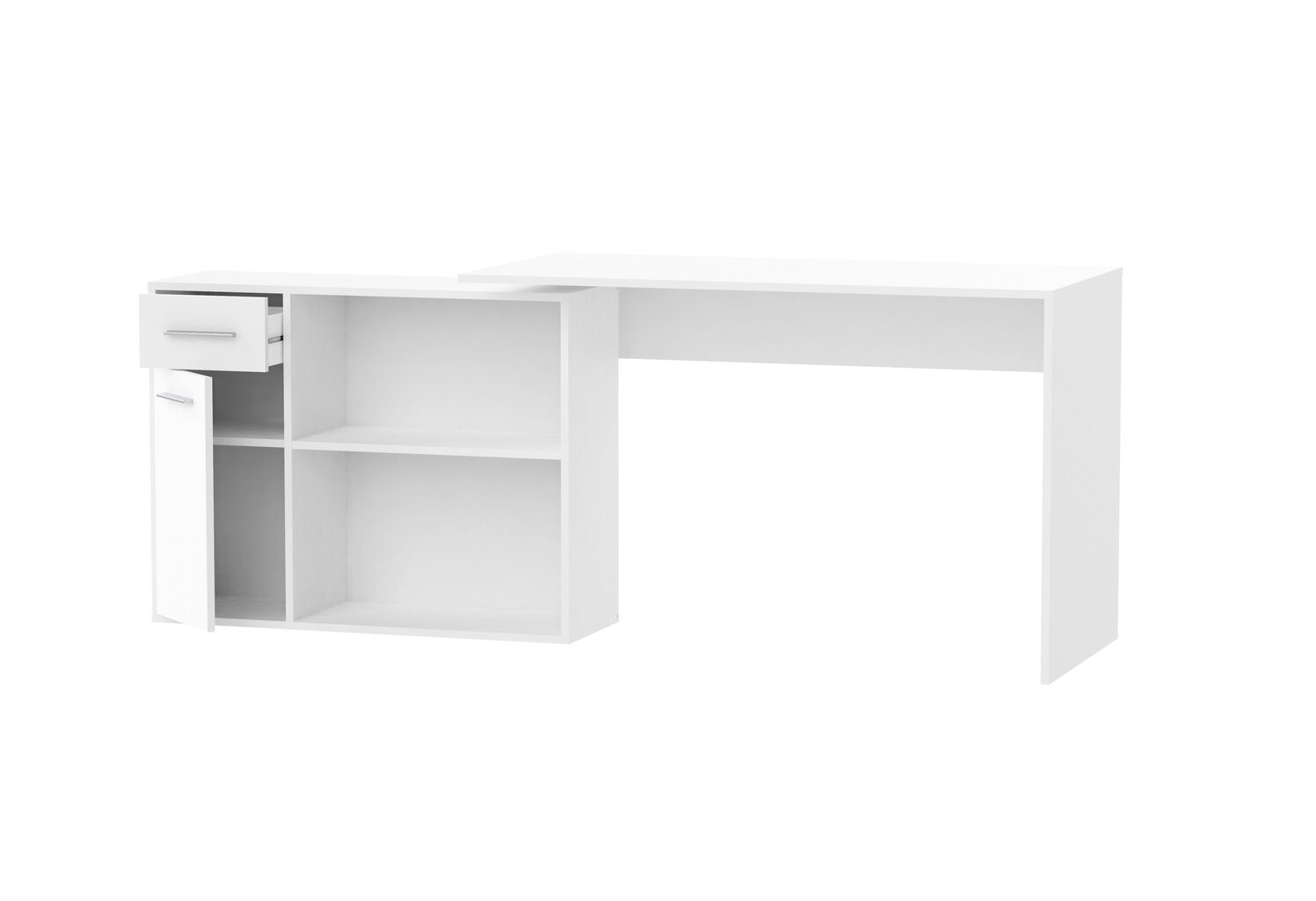Rakstāmgalds Adrk Furniture Saulo, balts цена и информация | Datorgaldi, rakstāmgaldi, biroja galdi | 220.lv
