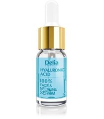 Sejas pretgrumbu serums Delia Cosmetics Hialuronic Acid 10 ml цена и информация | Сыворотки для лица, масла | 220.lv