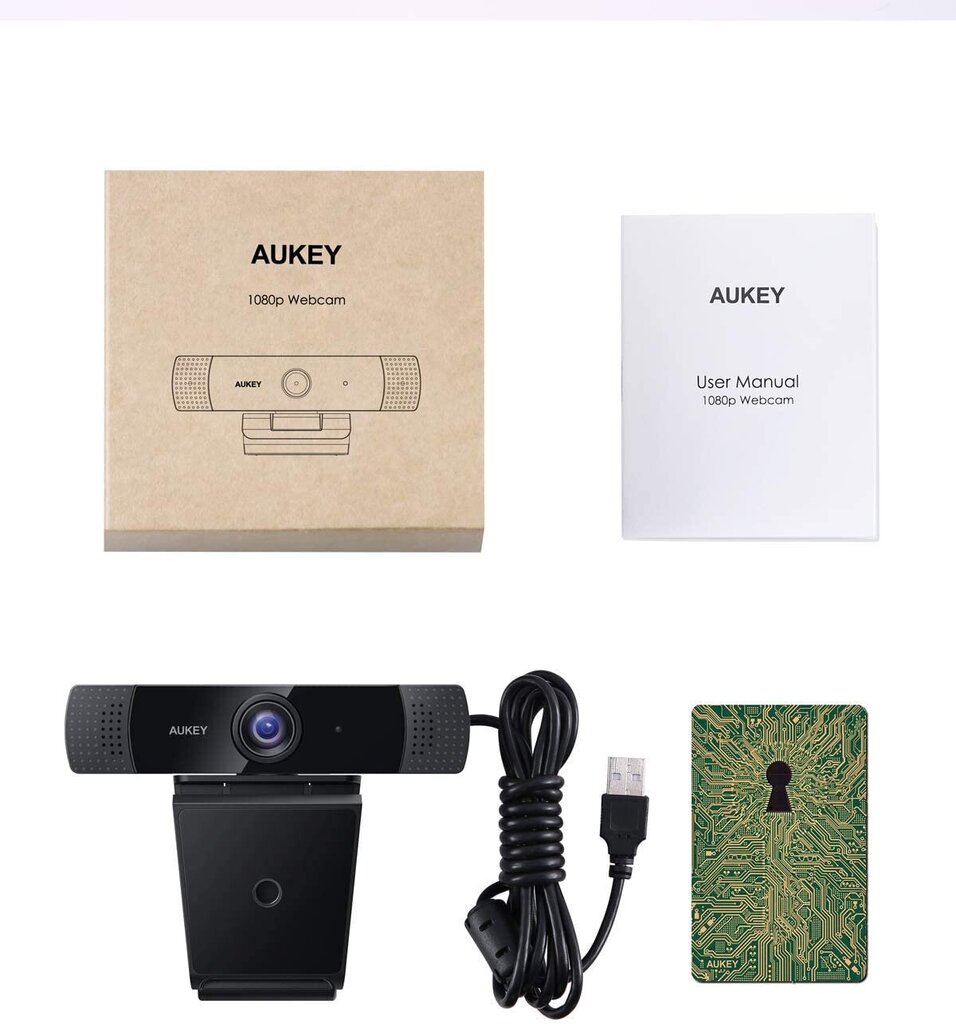 Aukey PC-LM1E cena un informācija | Datoru (WEB) kameras | 220.lv