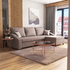 Universāls stūra dīvāns Selsey Morabod, smilškrāsas cena un informācija | Stūra dīvāni | 220.lv