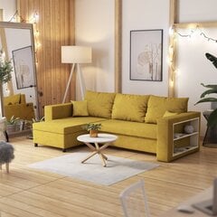 Universālais stūra dīvāns Selsey Merien, dzeltens cena un informācija | Stūra dīvāni | 220.lv