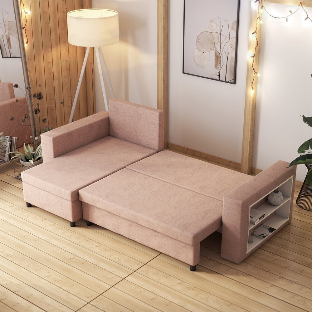 Universālais stūra dīvāns Selsey Merien, rozā цена и информация | Stūra dīvāni | 220.lv