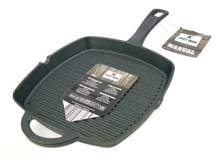 Cast Iron grill čuguna panna, 26x26 cm cena un informācija | Pannas | 220.lv