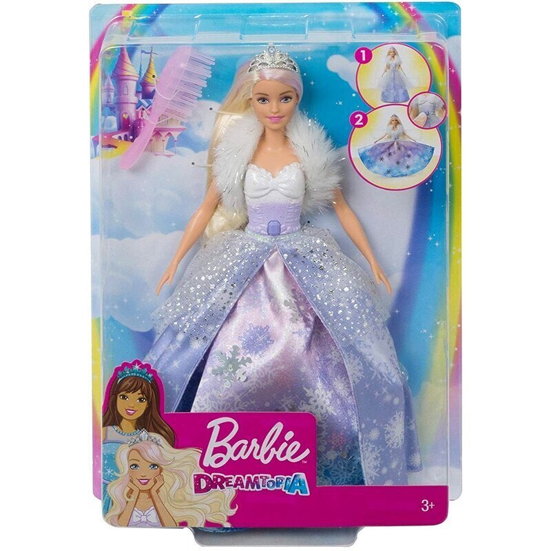 Lelle Bārbija ziemas princese Dreamtopia, GKH26 cena un informācija | Rotaļlietas meitenēm | 220.lv