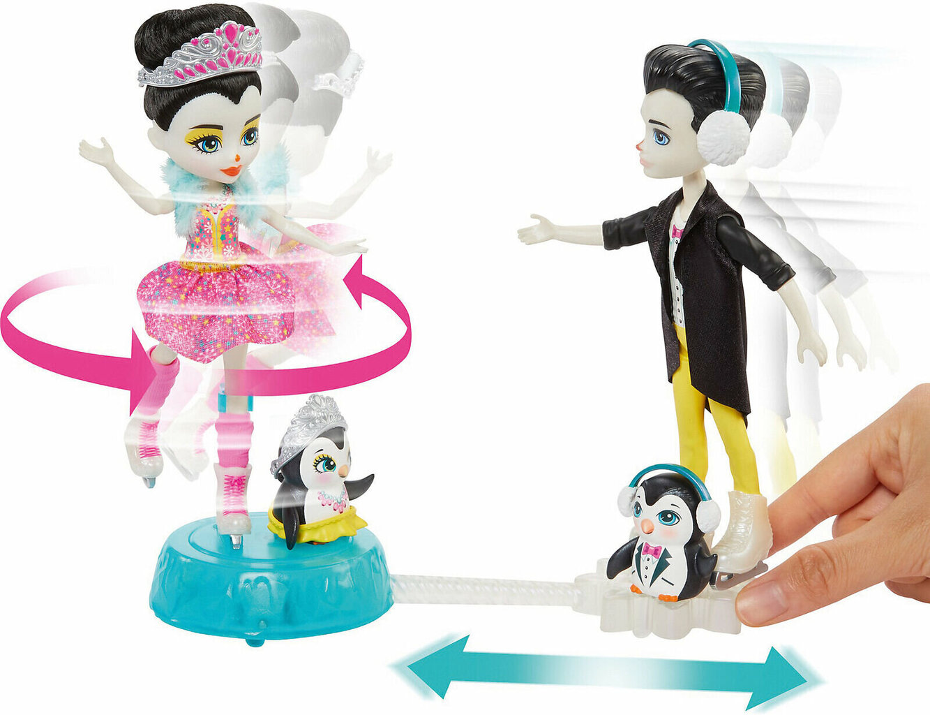 Enchantimals komplekts Dejas uz ledus Mattel, GJX49 cena un informācija | Rotaļlietas meitenēm | 220.lv