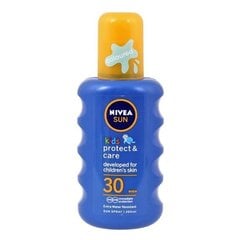 Увлажняющий защитный солнцезащитный спрей для детей Nivea Sun Coloured SPF30 200 мл цена и информация | Кремы от загара | 220.lv