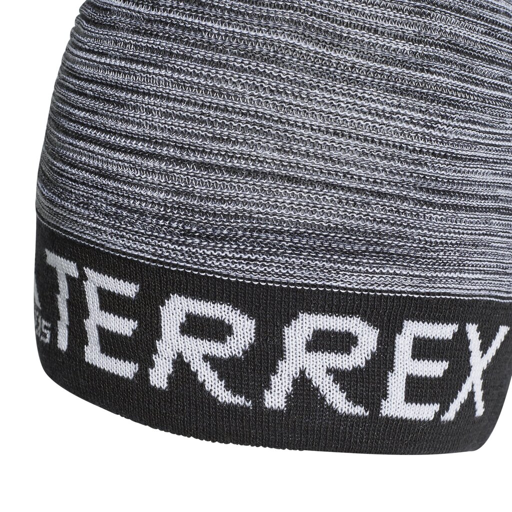 Adidas cepure TX Logo Beanie Pelēka Melna цена и информация | Vīriešu cepures, šalles, cimdi | 220.lv