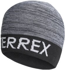 Шапка Adidas TX Logo Beanie Grey Black цена и информация | Мужские шарфы, шапки, перчатки | 220.lv