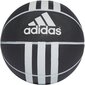 Adidas bumba 3S RUBBER X Melna Balta цена и информация | Basketbola bumbas | 220.lv