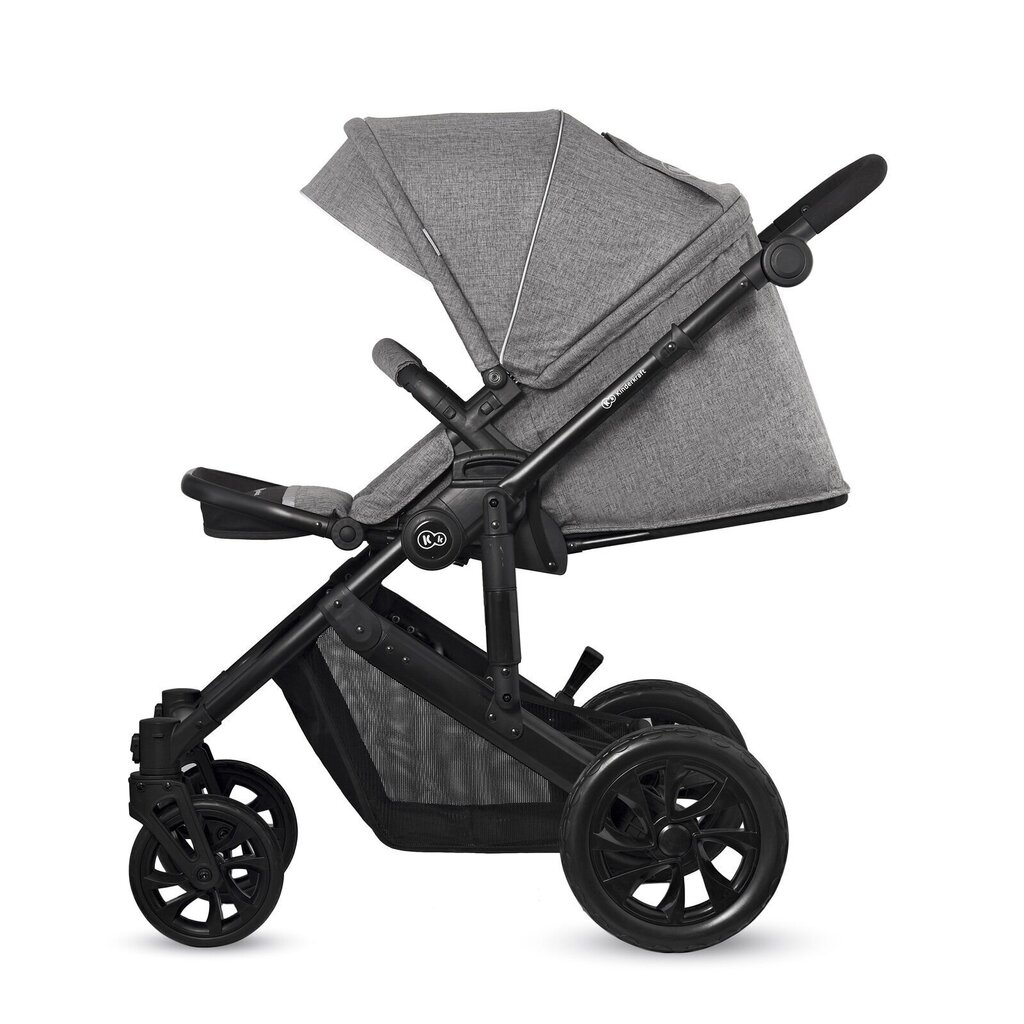 Universālie rati Kinderkraft Prime Lite 3in1, gray cena un informācija | Bērnu rati | 220.lv