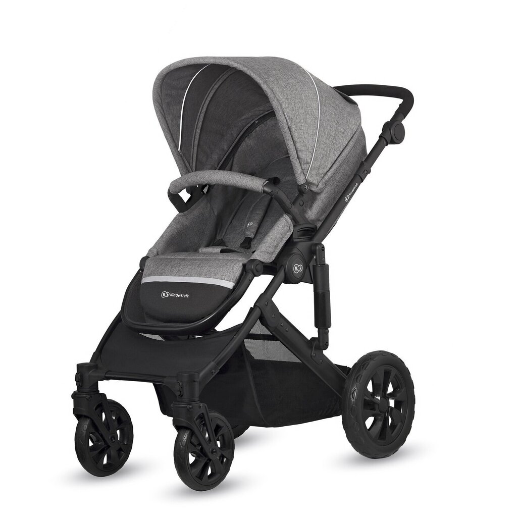 Universālie rati Kinderkraft Prime Lite 3in1, gray cena un informācija | Bērnu rati | 220.lv