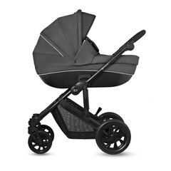 Universāli rati Kinderkraft Prime Lite 3in1, black cena un informācija | Bērnu rati | 220.lv