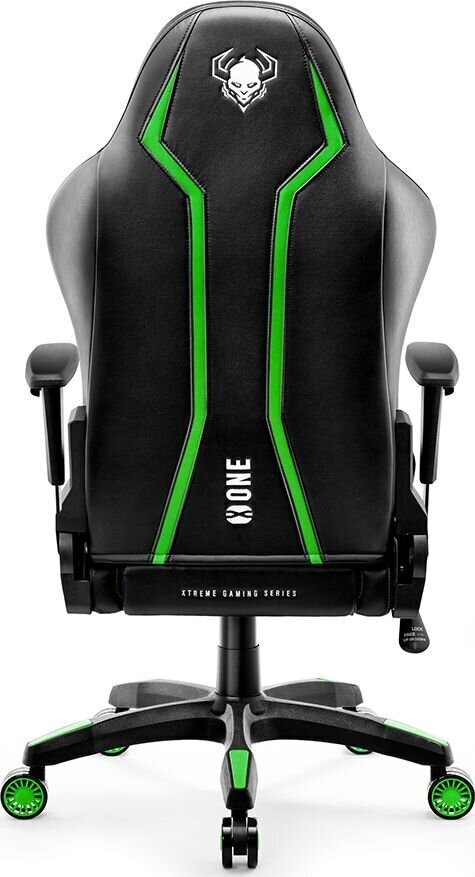 Spēļu krēsls Diablo Chairs X-One L, melns/zaļš cena un informācija | Biroja krēsli | 220.lv