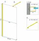 Dušas siena REA Aero Gold 90,100,110,120 cm cena un informācija | Dušas durvis, dušas sienas | 220.lv