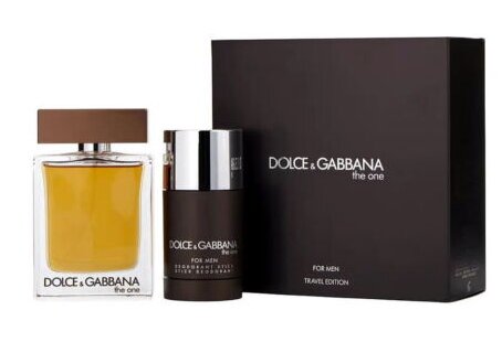 Komplekts Dolce & Gabbana The One vīriešiem: EDT, 100 ml + dezodorants, 70 g cena un informācija | Vīriešu smaržas | 220.lv