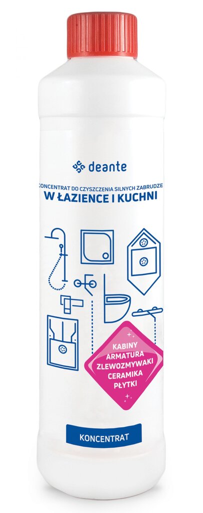 Deante universāls koncentrēts tīrīšanas līdzeklis intensīviem netīrumiem, 500 ml цена и информация | Tīrīšanas līdzekļi | 220.lv