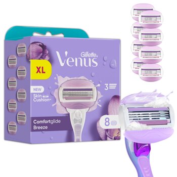 Бритвенные головки для женщин Gillette Venus Breeze, 8 шт цена и информация | Косметика и средства для бритья | 220.lv