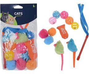 Cats rotaļlietu komplekts kaķiem, 12 gab cena un informācija | Rotaļlietas kaķiem | 220.lv