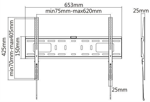 Deltaco ARM-1151 37-70” цена и информация | TV kronšteini | 220.lv