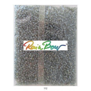 Stikla apaļas pērlītes 12/0 RainBow® 500 g, krāsa 112 cena un informācija | Rotu veidošana, pērļošana | 220.lv