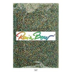 Stikla apaļas pērlītes 6/0 RainBow® 500 g, krāsa 167 cena un informācija | Rotu veidošana, pērļošana | 220.lv