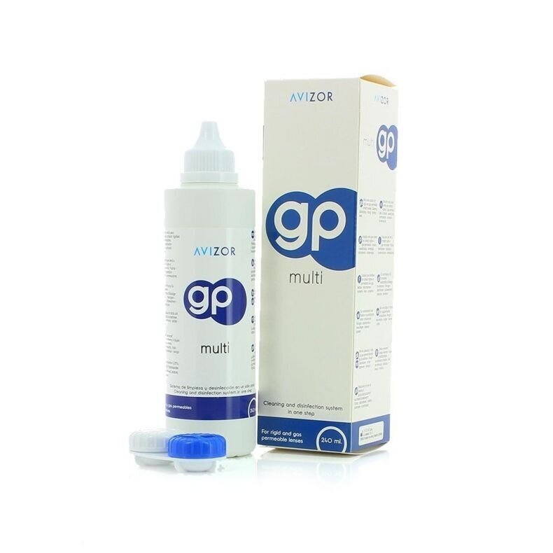 Avizor GP multi 240 ml cieto kontaktlēcu kopšanas šķīdums цена и информация | Kontaktlēcu šķidrumi | 220.lv