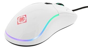 Vadu pele Deltaco Gaming RGB GAM-085-W, balta cena un informācija | Peles | 220.lv