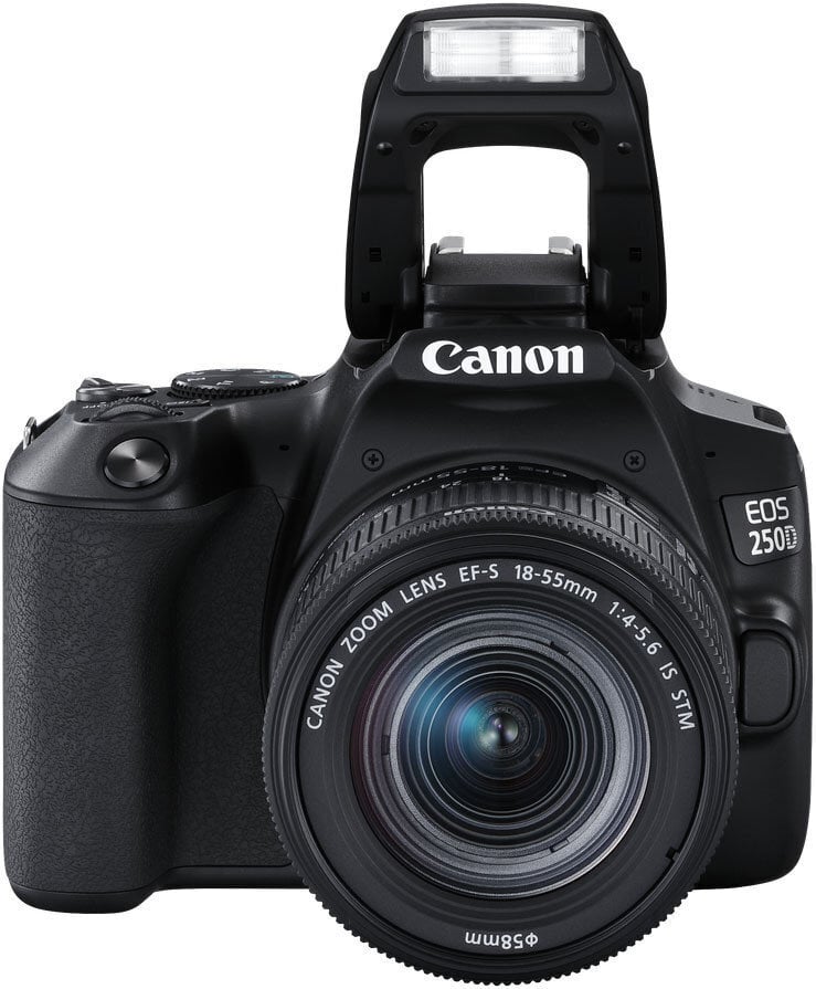 Canon EOS 250D + 18-55mm IS STM Kit, melns cena un informācija | Digitālās fotokameras | 220.lv