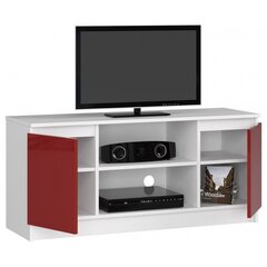 ТВ столик NORE RTV K120, белый/красный цена и информация | Тумбы под телевизор | 220.lv