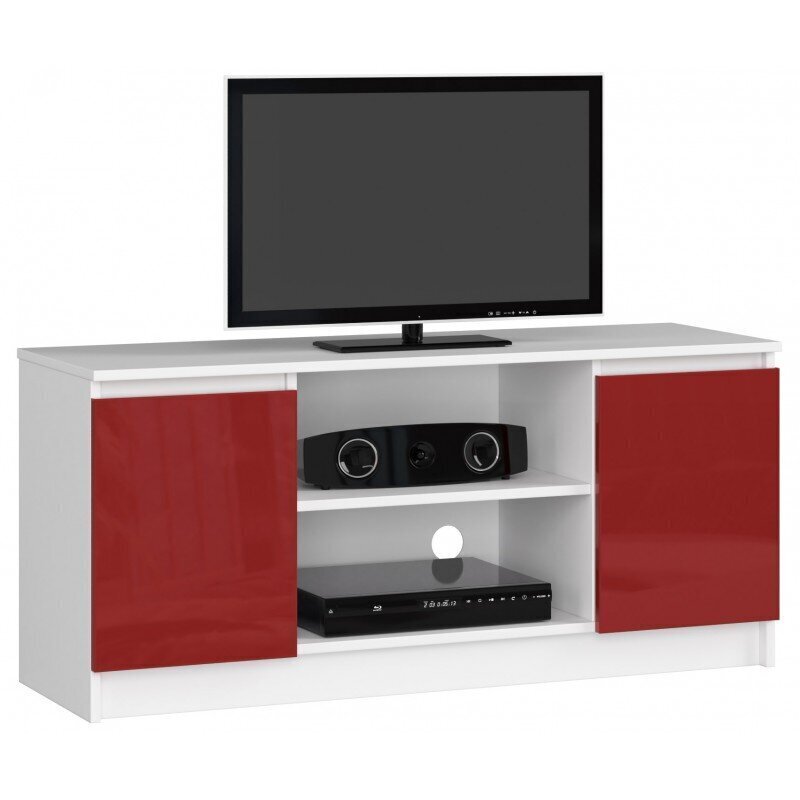 TV galdiņš NORE RTV K120, balts/sarkans cena un informācija | TV galdiņi | 220.lv