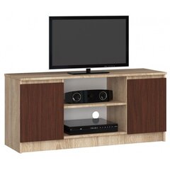 ТВ столик NORE RTV K120, цвета дуба/коричневый цена и информация | Тумбы под телевизор | 220.lv
