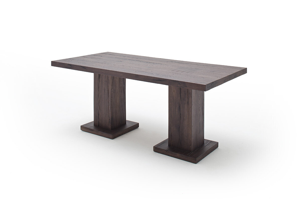 Pusdienu galds MC Akcent Manchester, 180x90 cm, tumši brūns cena un informācija | Virtuves galdi, ēdamgaldi | 220.lv