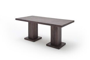 Pusdienu galds MC Akcent Manchester, 220x100 cm, tumši brūns cena un informācija | Virtuves galdi, ēdamgaldi | 220.lv
