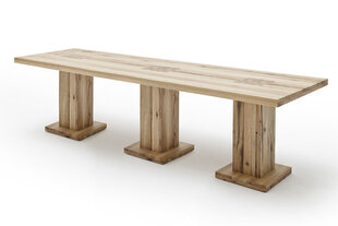 Pusdienu galds MC Akcent Manchester, 400x120 cm, gaiši brūns cena un informācija | Virtuves galdi, ēdamgaldi | 220.lv