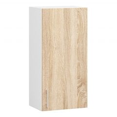 Подвесной кухонный шкафчик NORE Lima W40 D1, белый/дубовый цена и информация | Кухонные шкафчики | 220.lv