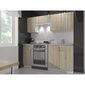 Sienas virtuves plaukts NORE Lima W80 D2, balts/ozolkoka krāsas cena un informācija | Virtuves skapīši | 220.lv