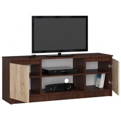 TV galdiņš NORE CLP K140, brūns/ozola krāsas cena un informācija | TV galdiņi | 220.lv