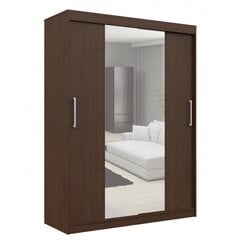 Шкаф NORE CLP 150 с зеркалом, темно-коричневый цена и информация | Шкафы | 220.lv