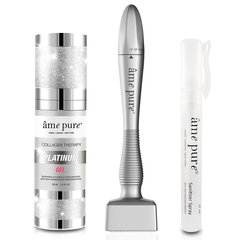 Комплект для микроигольчатой терапии кожи лица и тела âme pure® Adjustable Derma Stamp PLATINUM KIT цена и информация | Массажеры для лица, инструменты для чистки лица | 220.lv