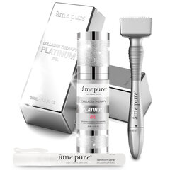 Комплект для микроигольчатой терапии кожи лица и тела âme pure® Adjustable Derma Stamp PLATINUM KIT цена и информация | Массажеры для лица, инструменты для чистки лица | 220.lv