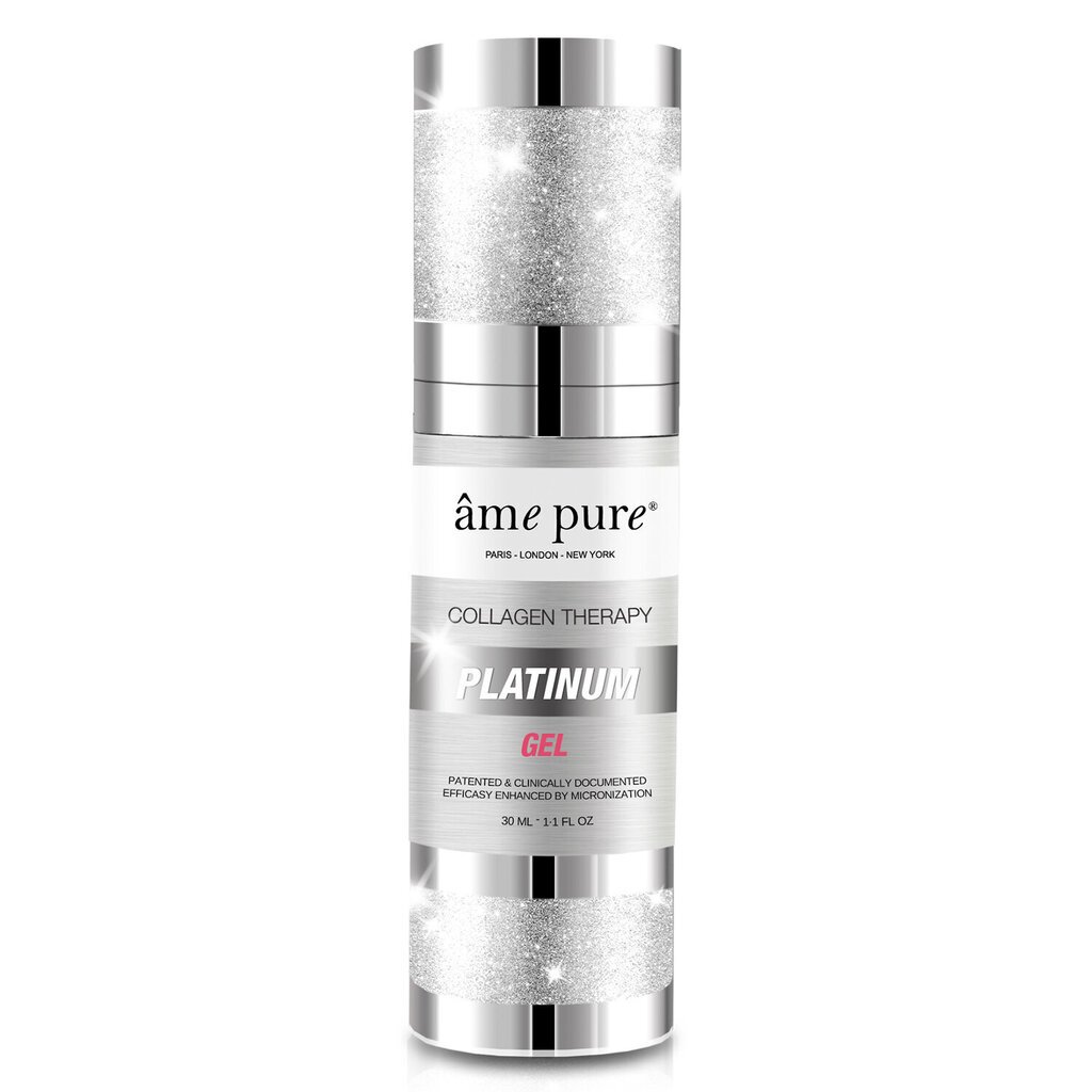 Ādu gludinošs serums âme pure® Collagen Therapy GEL PLATINUM 30ml cena un informācija | Serumi sejai, eļļas | 220.lv