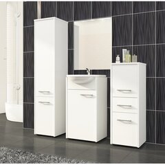 Подвесной шкафчик для ванной комнаты NORE Fin W30, белый цена и информация | Шкафчики для ванной | 220.lv