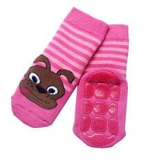 Детские нескользящие носки для ползания «Собака и полоска» цена и информация | Колготки, носочки для новорожденных | 220.lv