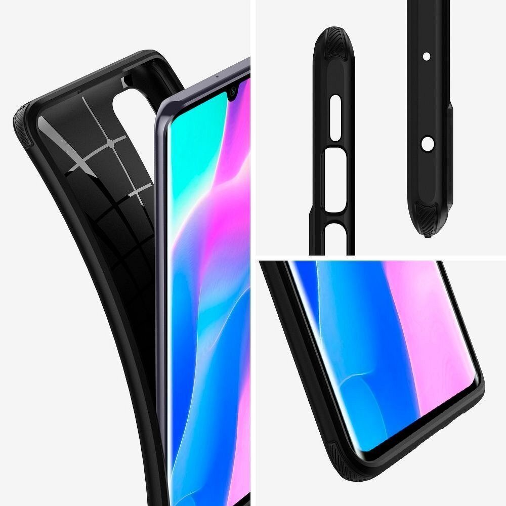 Xiaomi Mi Note 10 Lite vāciņš SPIGEN Rugged Armor, melns цена и информация | Telefonu vāciņi, maciņi | 220.lv