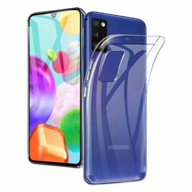 Caurspīdīgs telefona vāciņš priekš Samsung Galaxy A41 cena un informācija | Telefonu vāciņi, maciņi | 220.lv