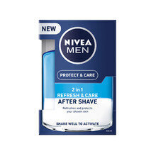 Losjons pēc skūšanās vīriešiem Nivea Men Protect & Care 2in1 100 ml cena un informācija | Skūšanās piederumi, kosmētika | 220.lv