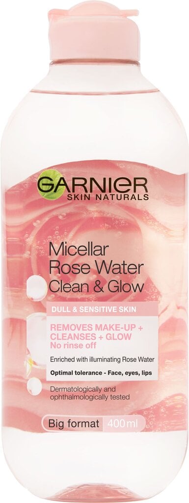Micelārais attīrošs sejas ūdens Garnier Skin Active 400 ml cena un informācija | Sejas ādas kopšana | 220.lv